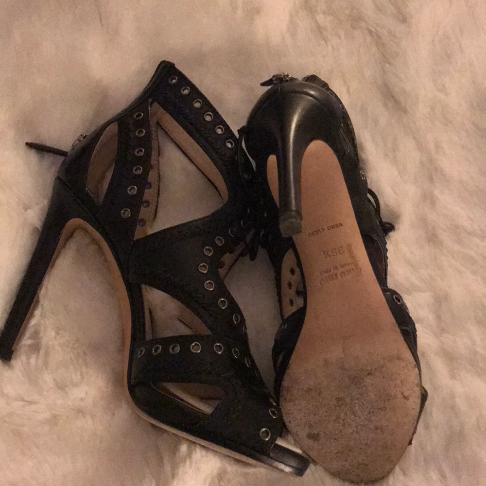 Miu Miu Open Toe Booties - image 2